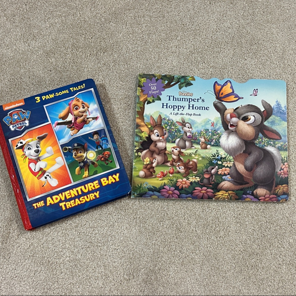 Paw Patrol Adventure Bay Treasury and Thumper's Happy Home Book Set